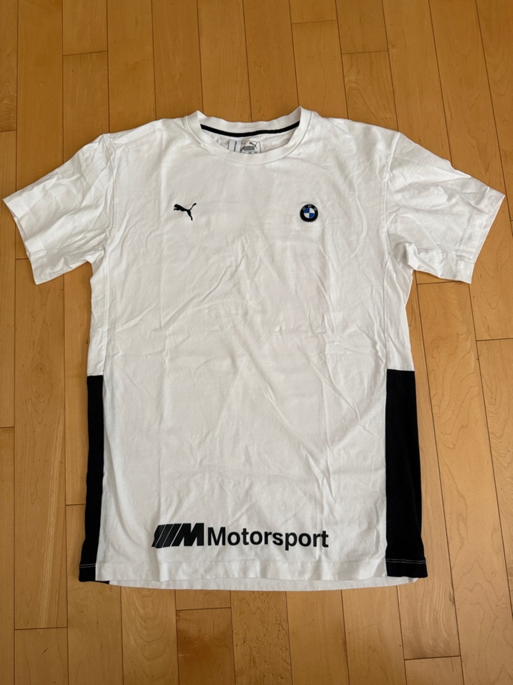 NWOT BMW Motorsport Short Sleeve Logo Tee - White